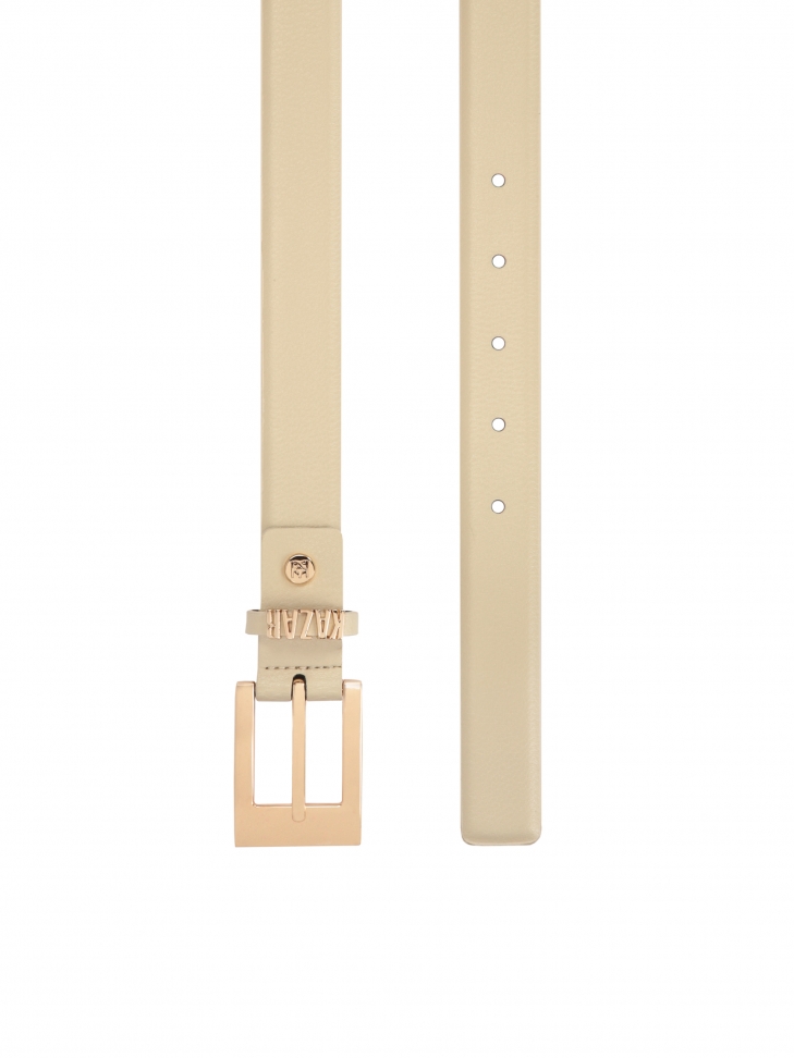 Cintura beige con passante firmato  SALLE