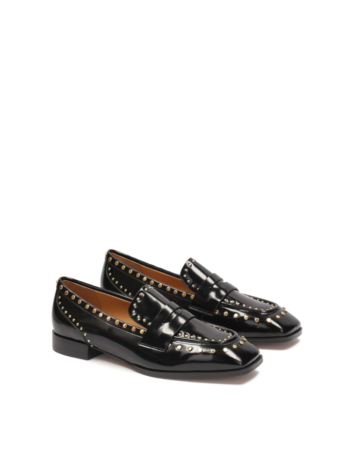 Mocassini slip-on decorati con rivetti in metallo KINDE