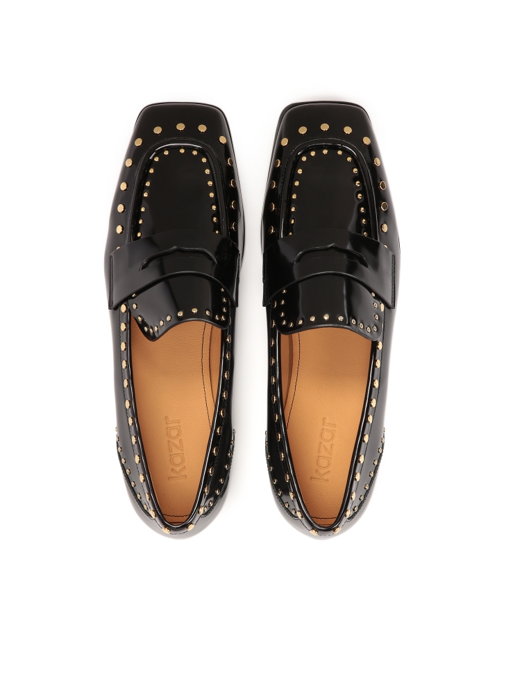 Mocassini slip-on decorati con rivetti in metallo KINDE