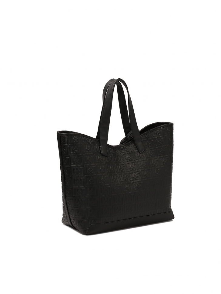 Borsa a tracolla nera con custodia e portachiavi SARAH