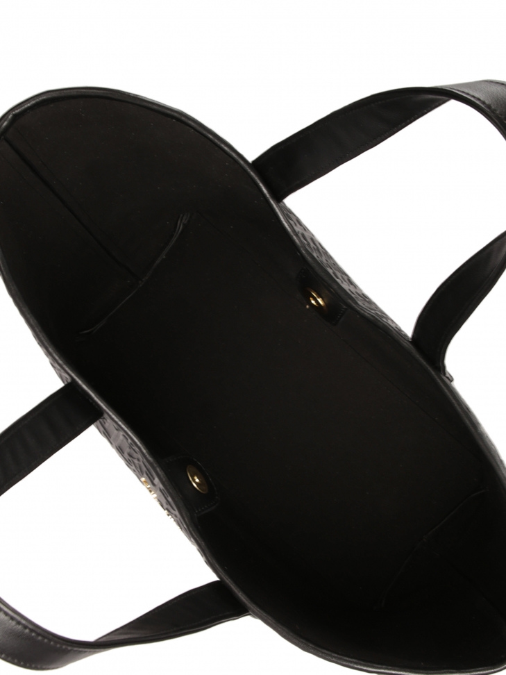 Borsa a tracolla nera con custodia e portachiavi SARAH