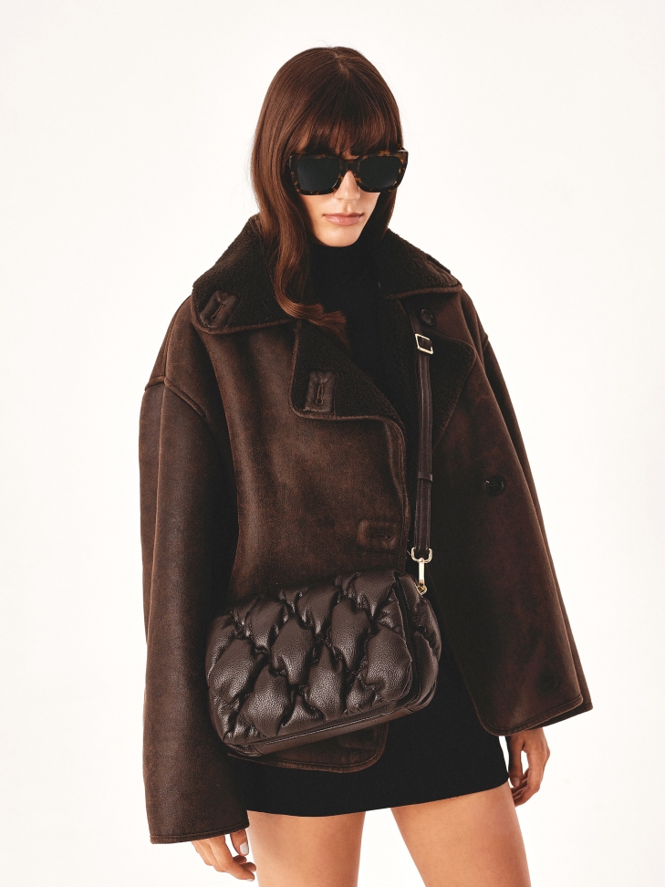 Borsa a volume in morbida pelle QUEEN