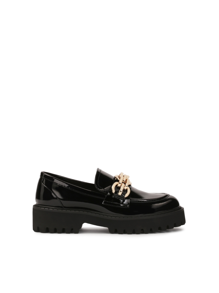 Scarpe slip-on in vernice con suola a binario ESSEN
