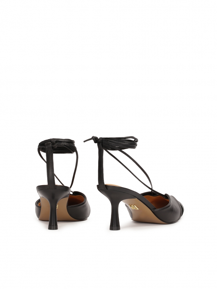 Décolleté nere con cinturino alla caviglia  KIRA