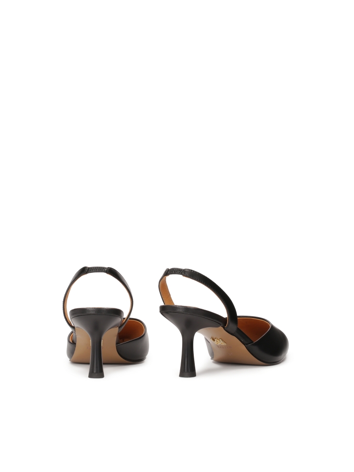 Décolleté semi-aperte in pelle ANTEA