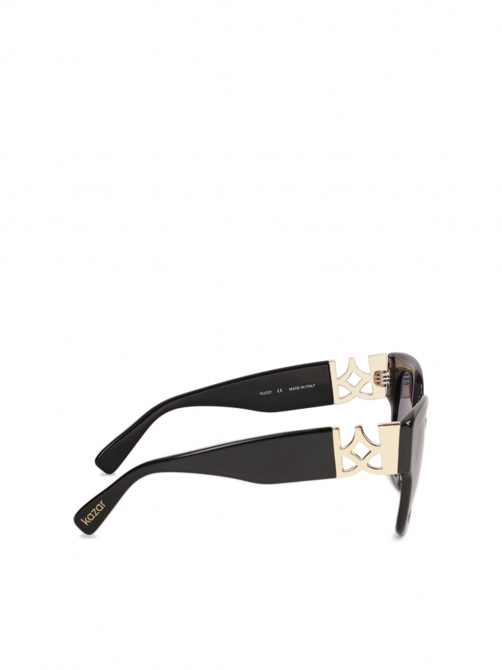 Occhiali da sole neri con aste decorate ISLE