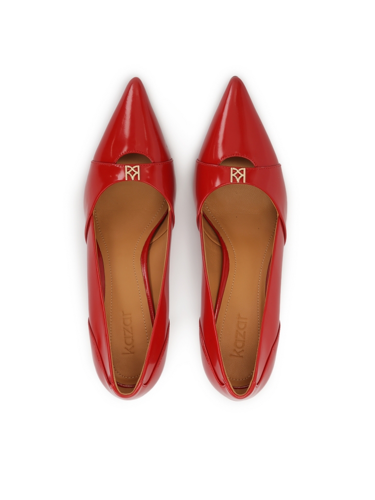 Décolleté rosse con tomaia cut-out FELICIA