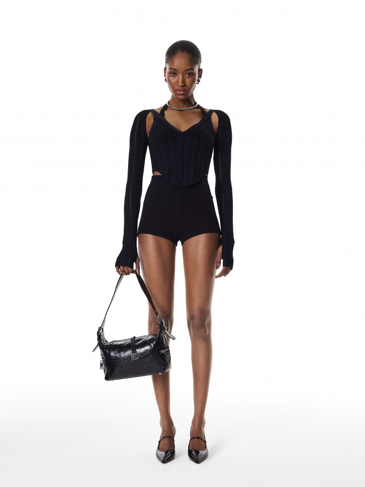 Décolleté in vernice nera NESSA