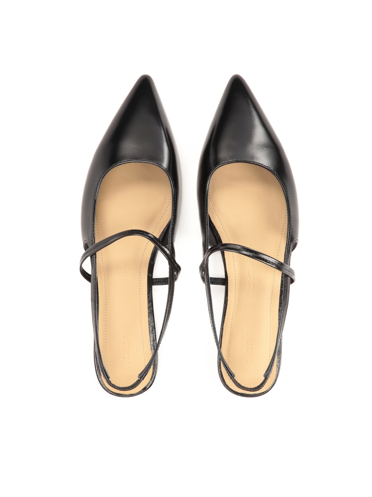 Décolleté con suola piatta e tacco aperto  IDA