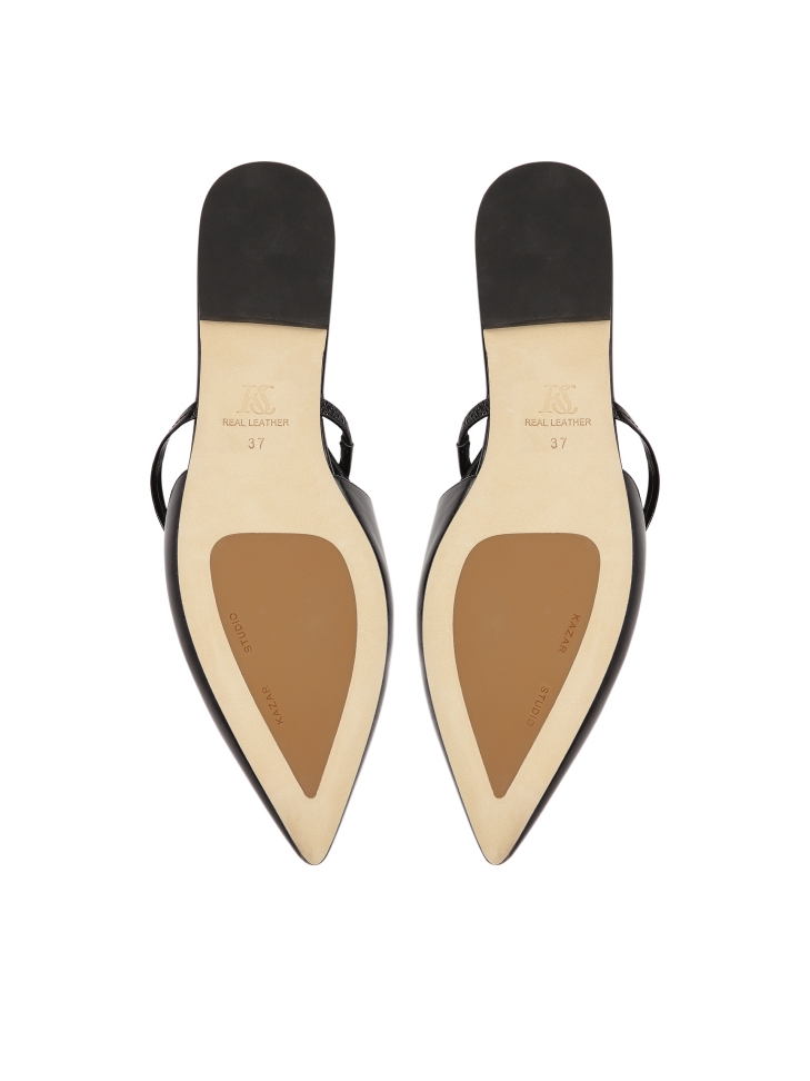 Décolleté con suola piatta e tacco aperto  IDA