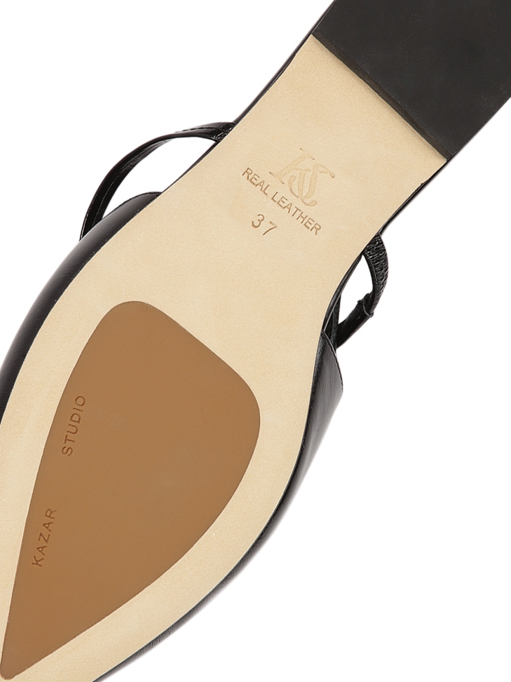 Décolleté con suola piatta e tacco aperto  IDA