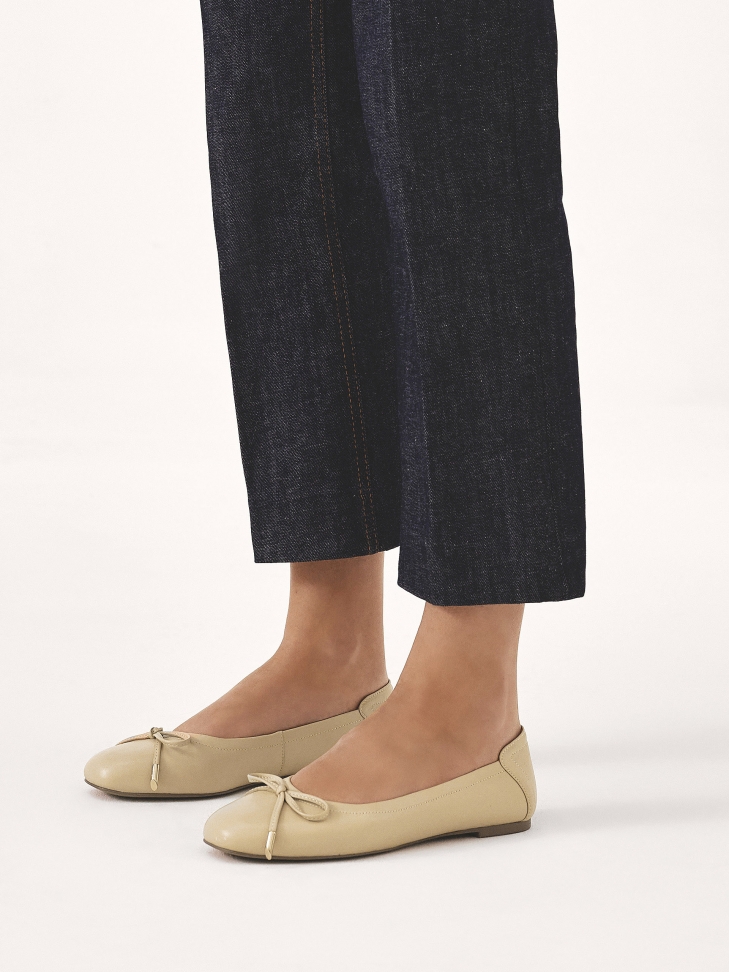 Ballerine beige con tacco a spillo MIRELA