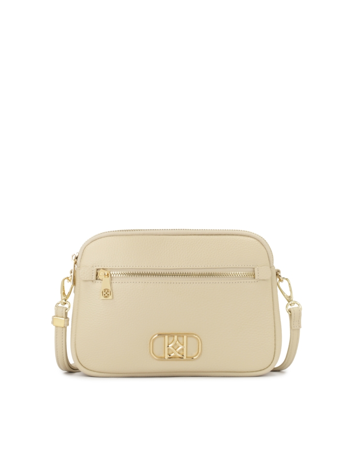 Borsetta beige con tasca sul davanti  RITA