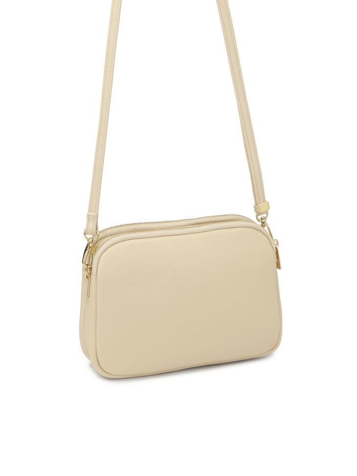 Borsetta beige con tasca sul davanti  RITA