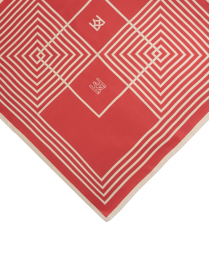 Sciarpa di seta rossa HAMLEY