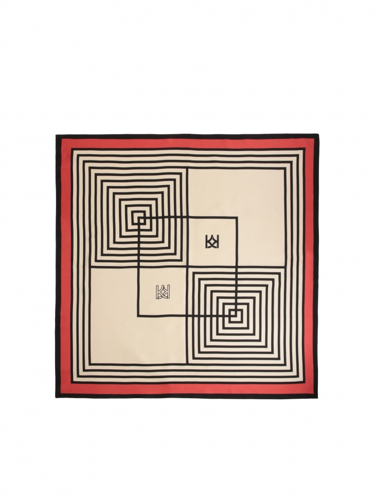 Sciarpa di seta a motivi HAMLEY