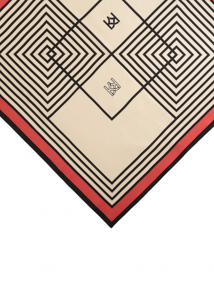 Sciarpa di seta a motivi HAMLEY