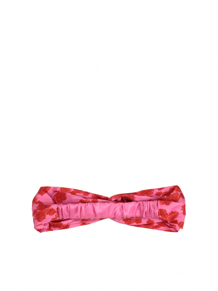 Cerchietto rosa con fiori rossi GENEVA