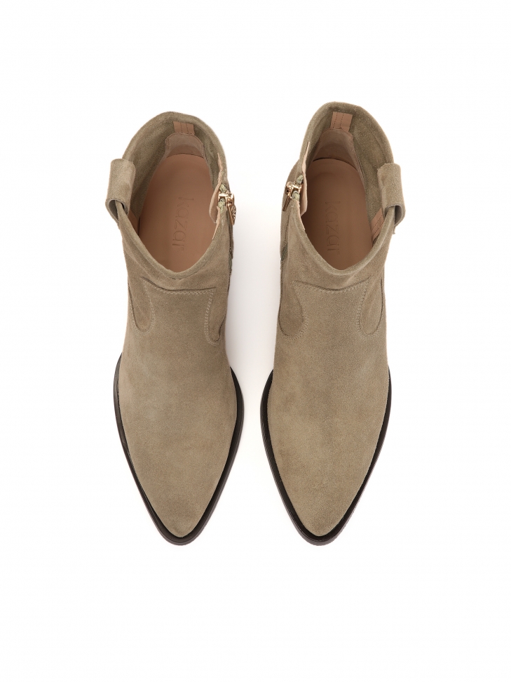 Stivali da cowboy in pelle scamosciata con cerniera BREEZE