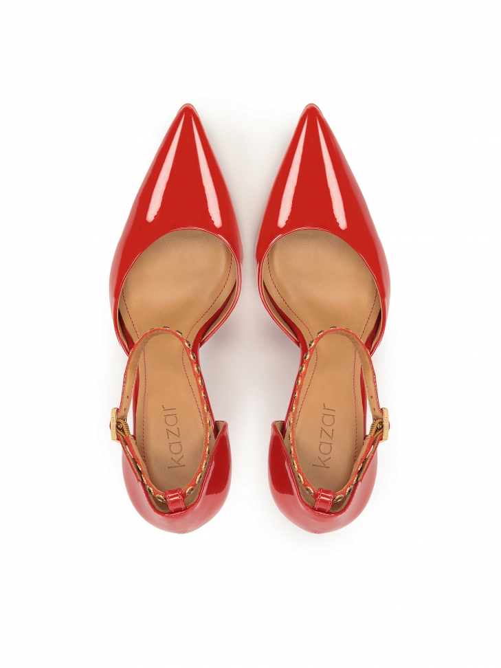 Décolleté in vernice rossa NEW BIANCA