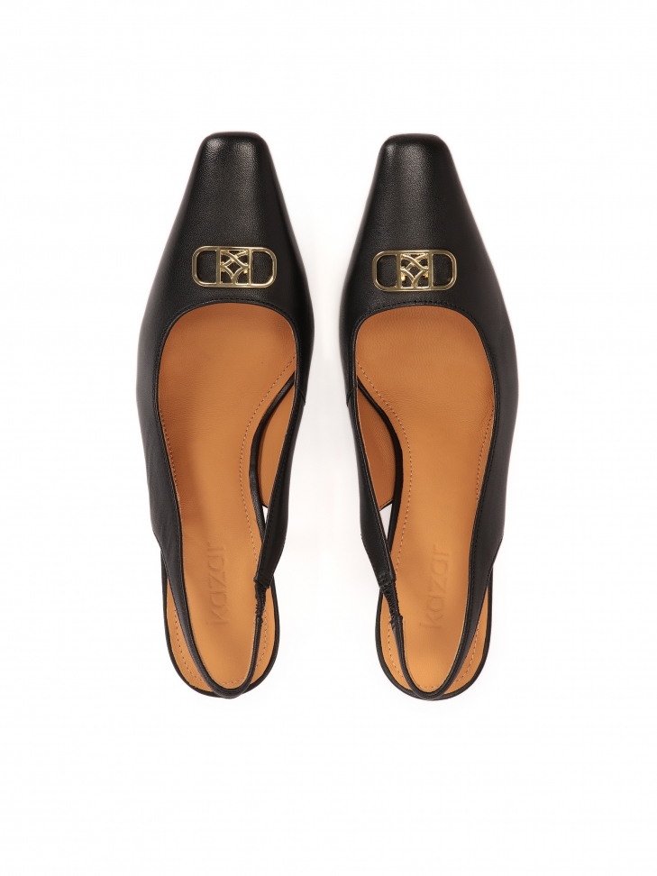 Décolletés nere con tacco a spillo e naso sottile e squadrato  ROSITA