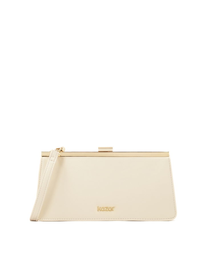 Elegante borsetta con struttura in metallo ERINE