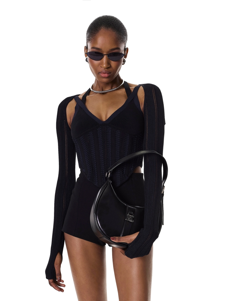 Borsa in pelle con manico corto a tracolla  ROBIE