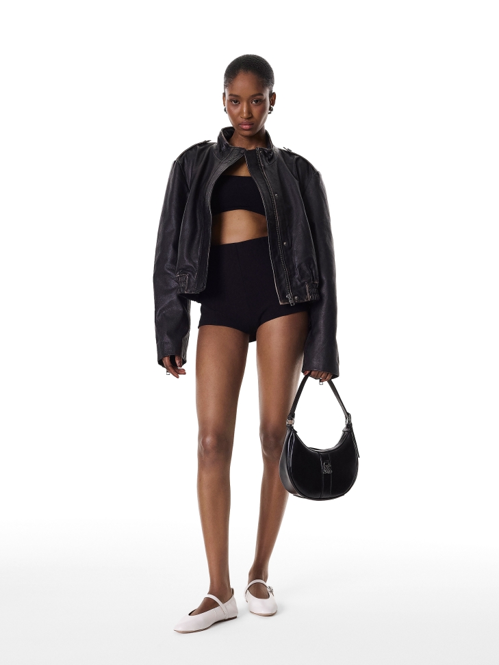 Borsa in pelle con manico corto a tracolla  ROBIE