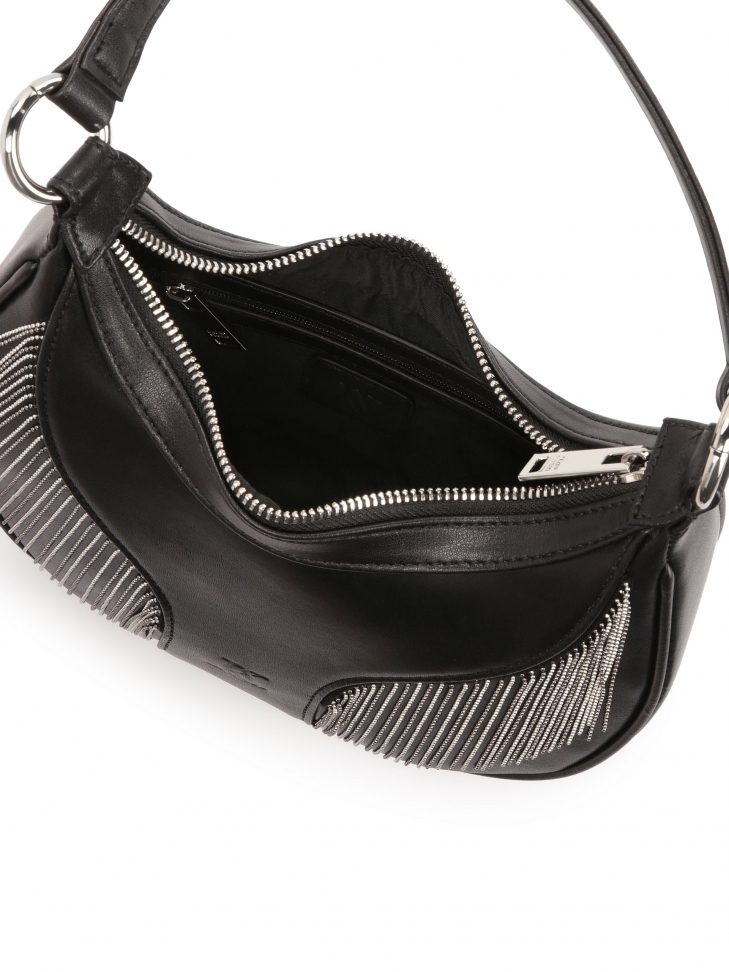 Borsa a tracolla piccola con nappe in metallo  ROBIE