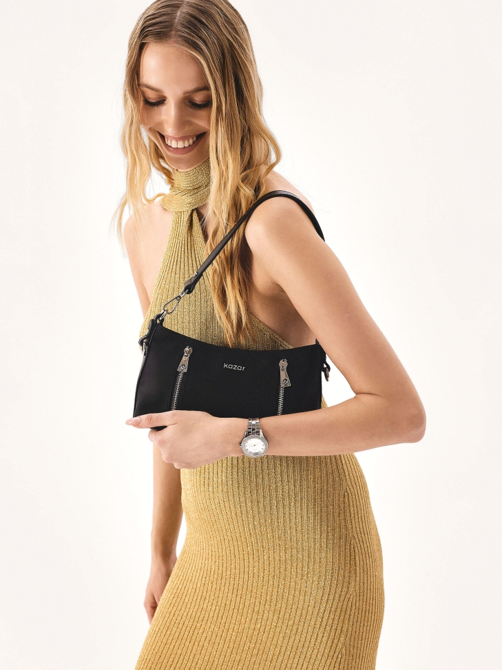 Borsa a tracolla piccola in tessuto KATELYN