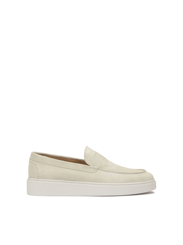 Sneakers slip-on in camoscio beige KS ETIENNE