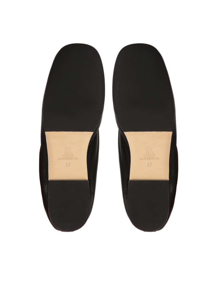 Ballerine in pelle con lacci  KS AVRIL