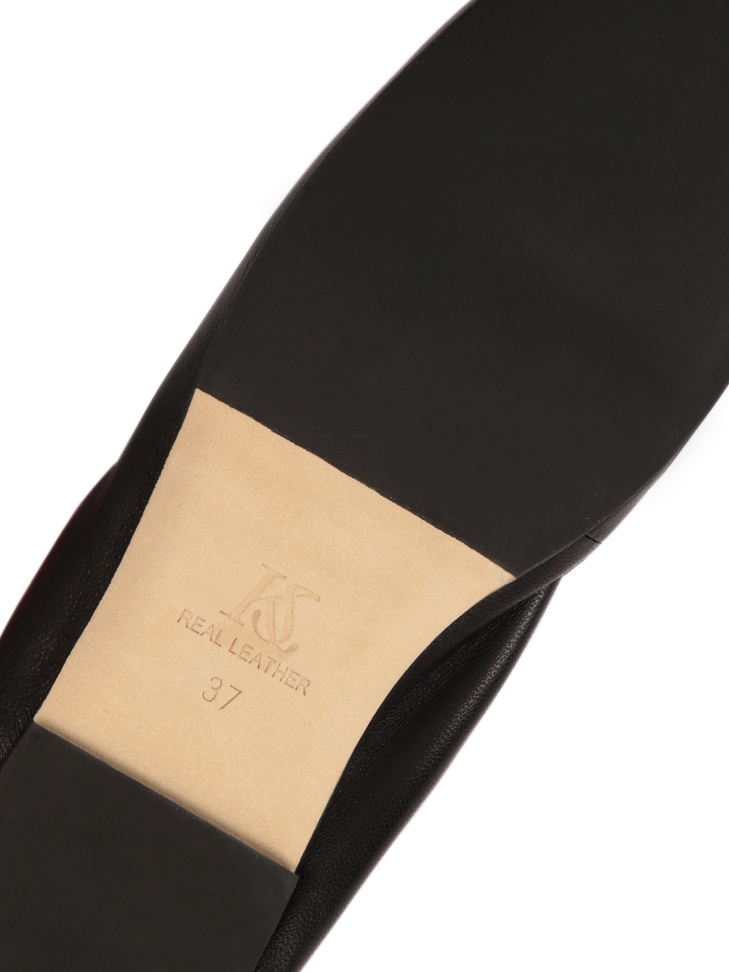 Ballerine in pelle con lacci  KS AVRIL