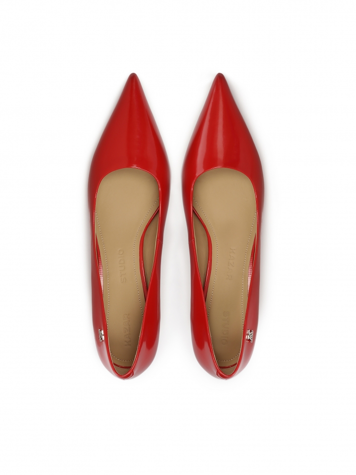 Décolleté rosse con tacco all'avanguardia  KS AMELIE