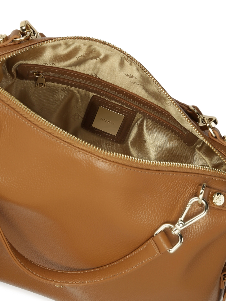 Borsa marrone chiaro con manici staccabili KEELIN