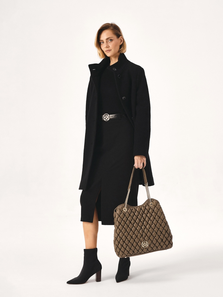 Cintura in pelle double-face con fibbia rotonda MANITA