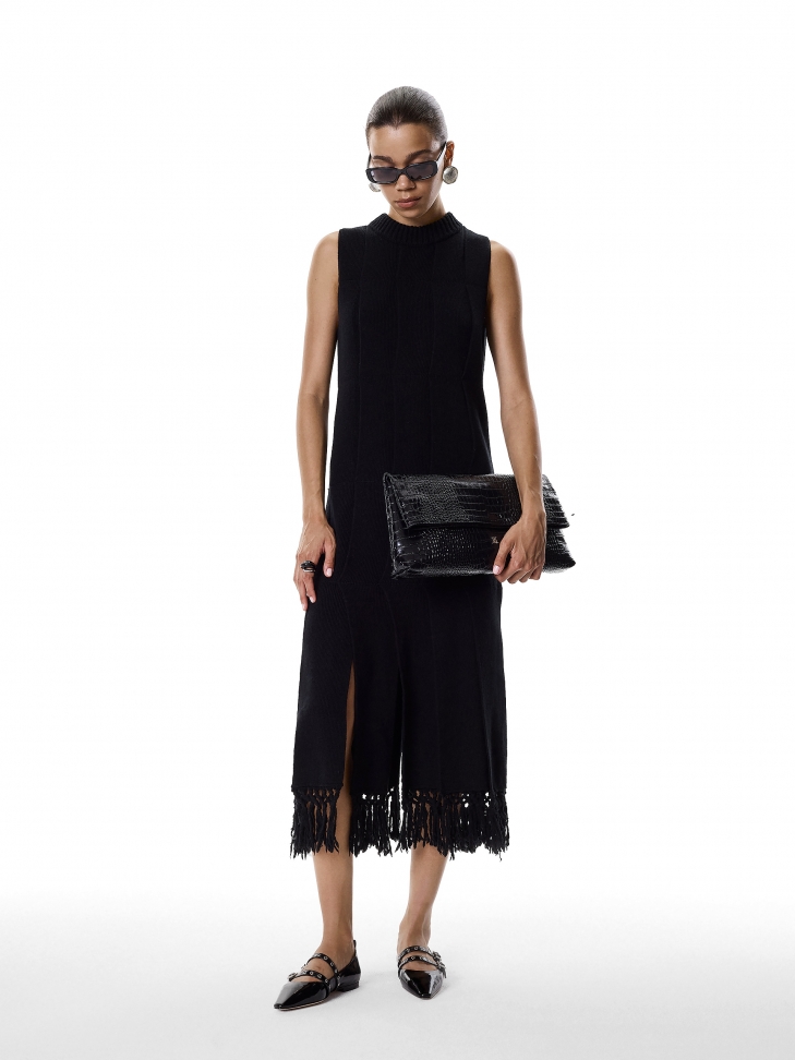 Décolleté nere con suola piatta e due cinturini  KS AVENUE