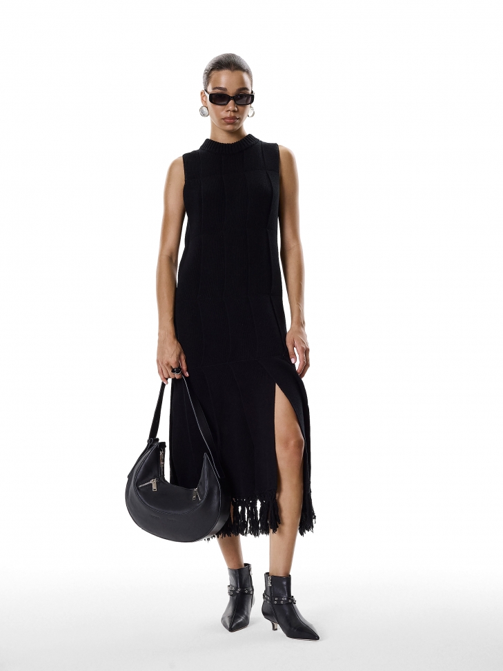 Stivali con tacco in pelle di anatra KS CLARIE