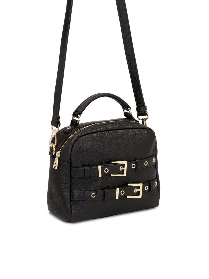 Borsetta con manico e tracolla decorata con fibbie NASIRA