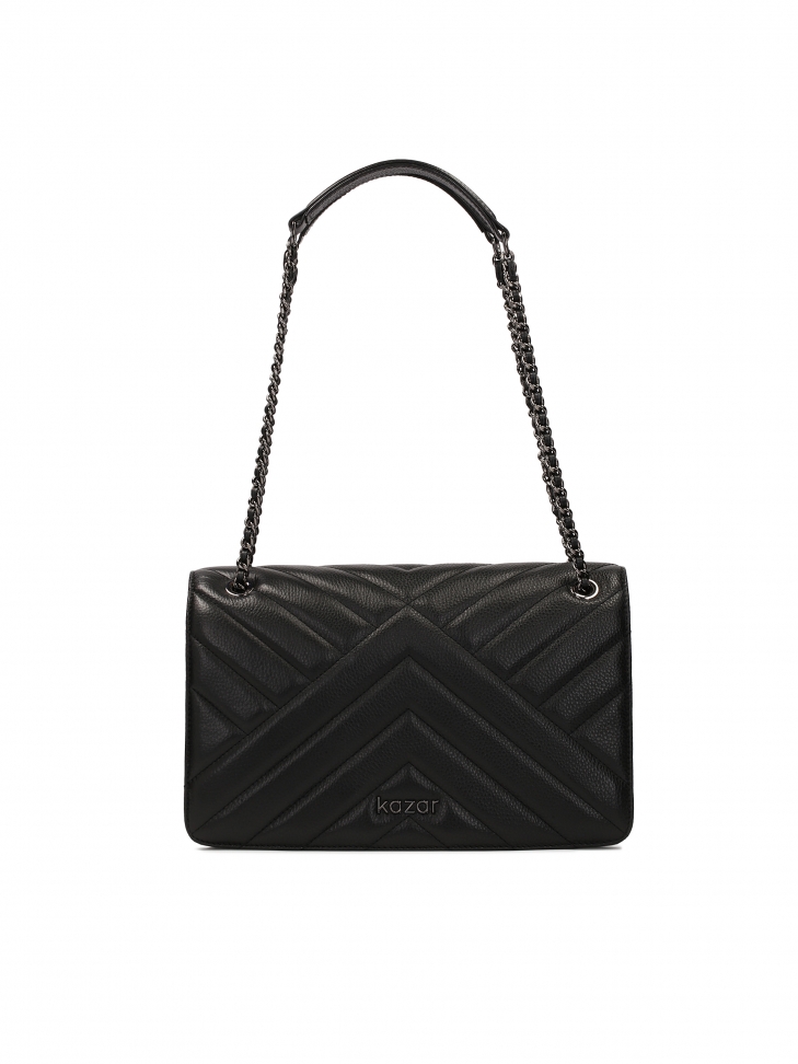 Borsetta nera ornata sospesa a una catena TERN M