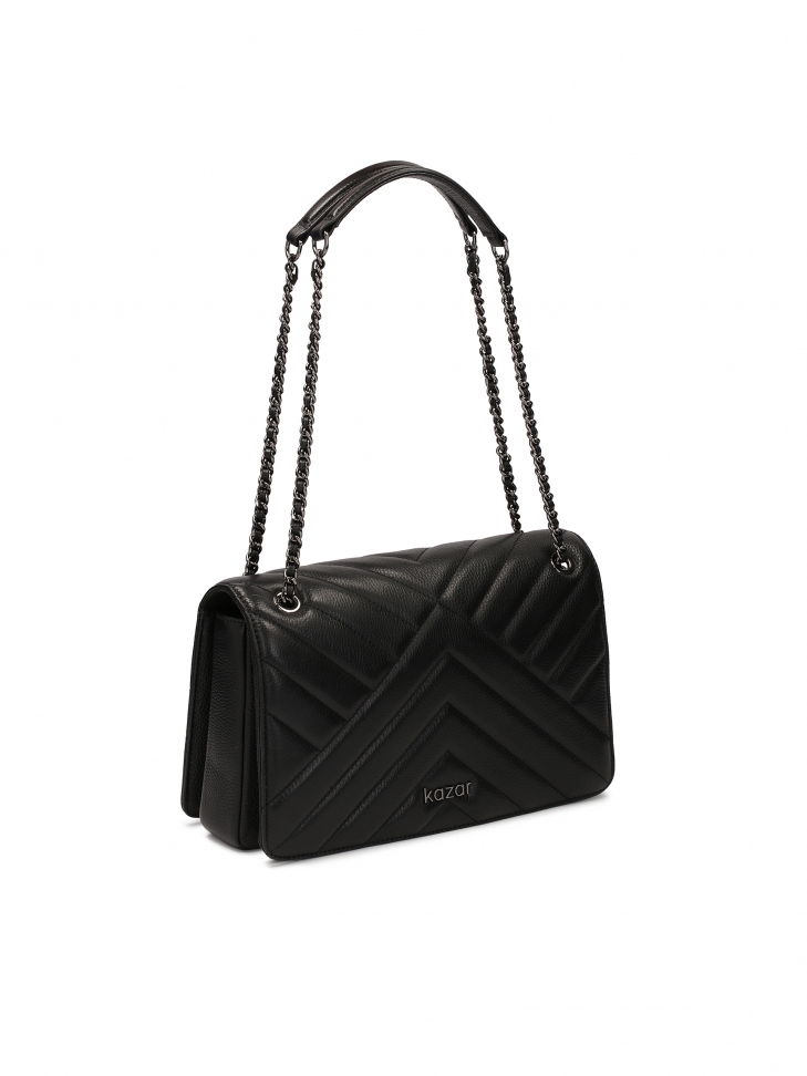 Borsetta nera ornata sospesa a una catena TERN M