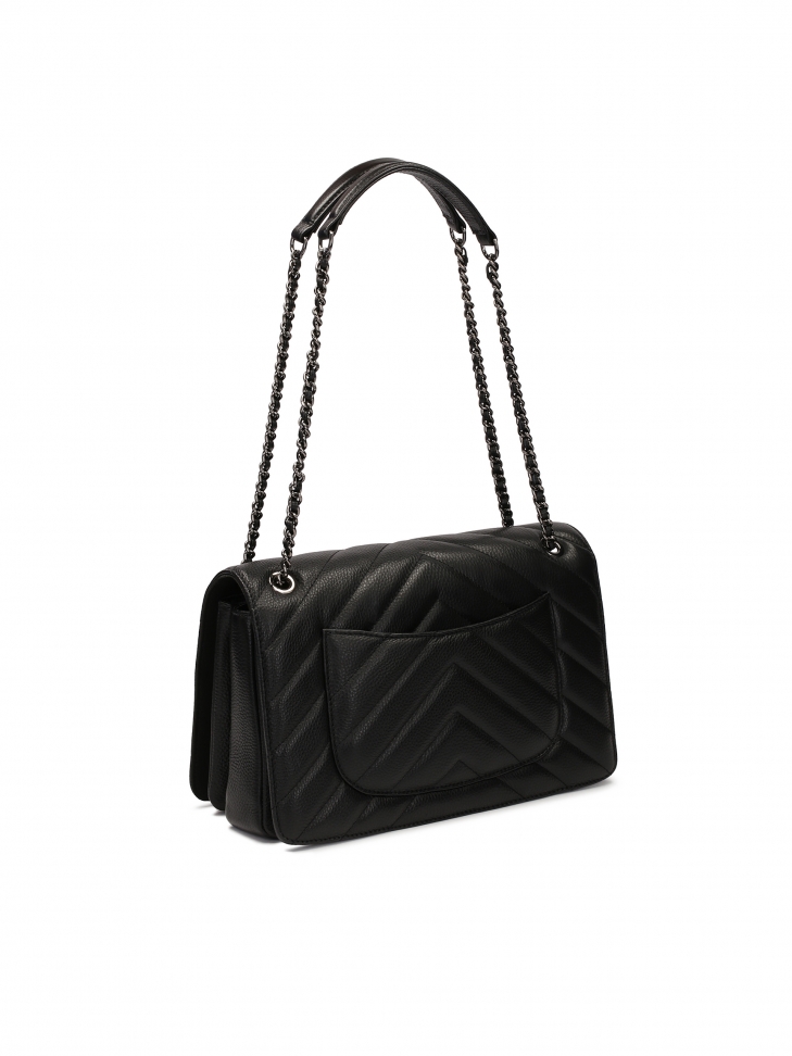 Borsetta nera ornata sospesa a una catena TERN M