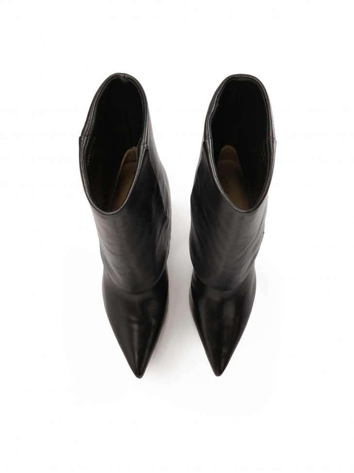 Stivali neri con tomaia risvoltata KS CLAIRE