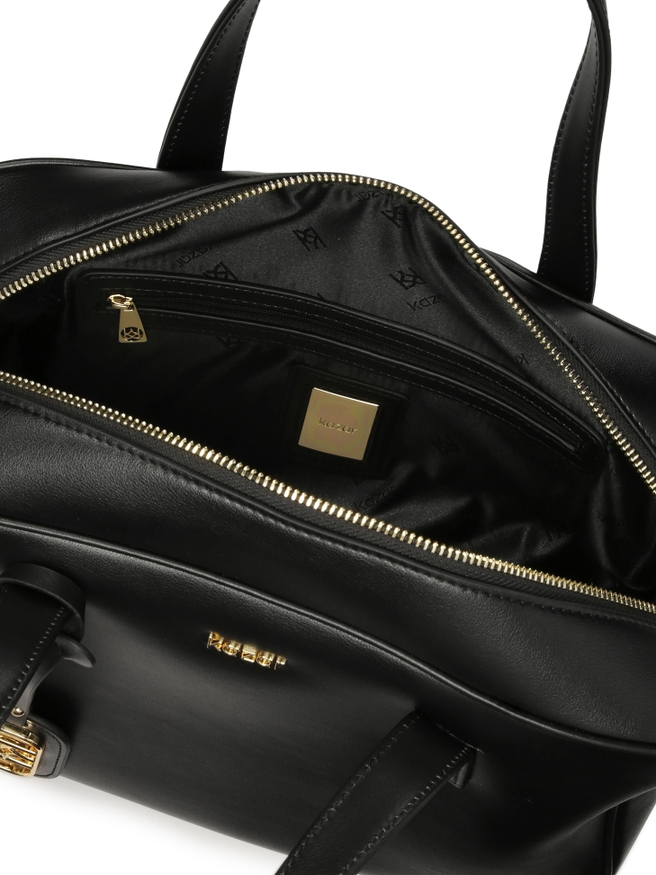 Borsa in pelle dalla forma geometrica SILE