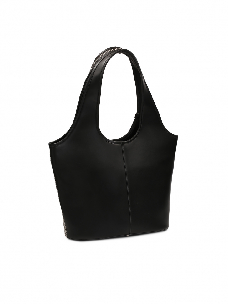 Borsa hobo decorata con piccoli rivetti in metallo CERI