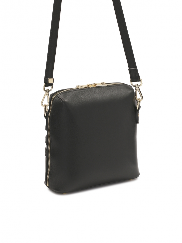 Borsetta nera piccola con cerniera bipolare CARIN