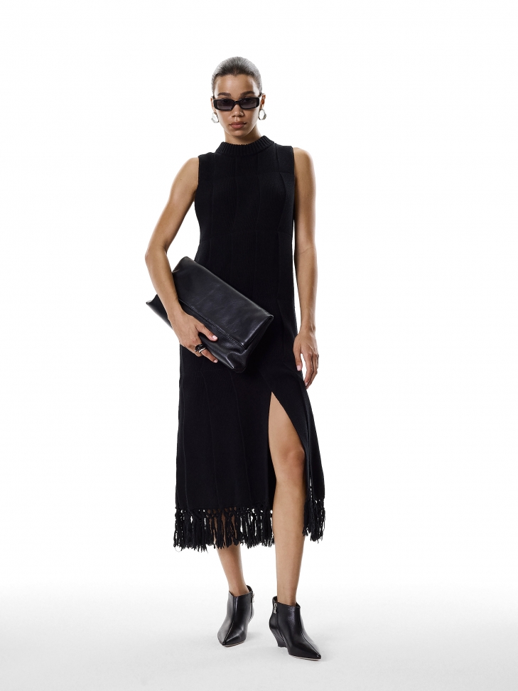 Pochette allungata da portare a mano in colore nero KS MELIZA