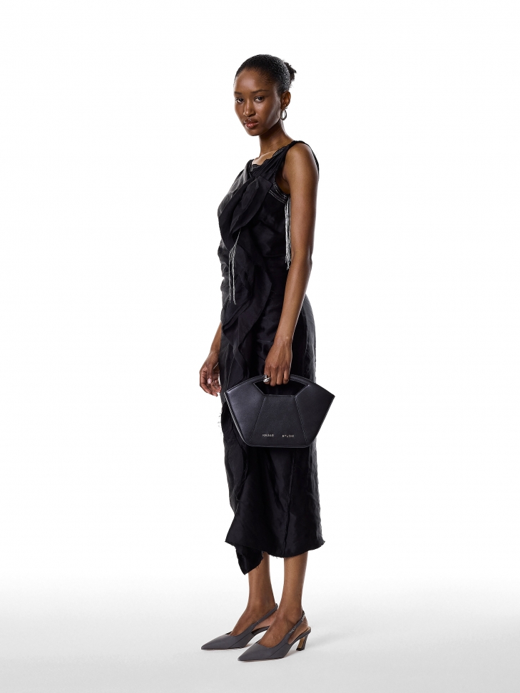 Décolleté in pelle con tacco aperto  KS JUSTINE