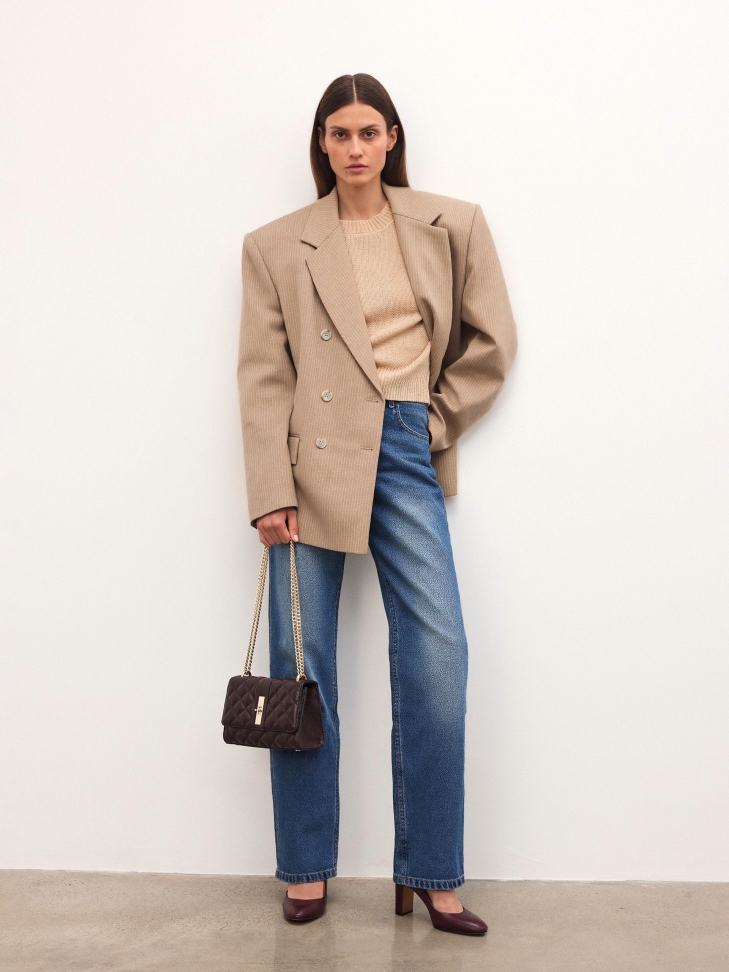 Décolleté marroni con naso arrotondato JILIN