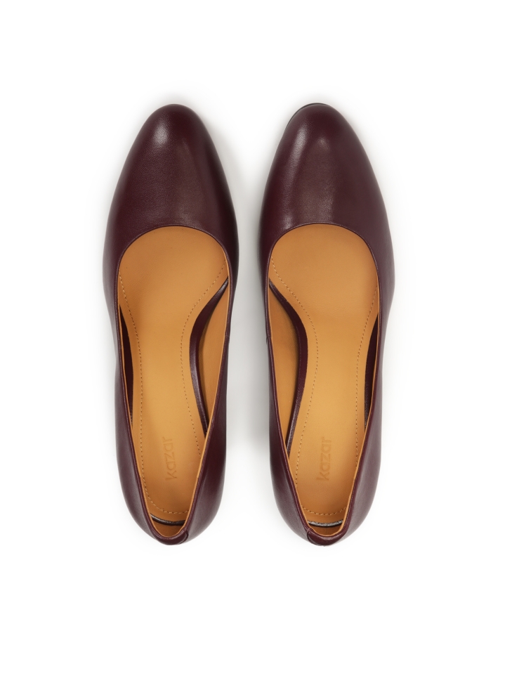 Décolleté marroni con naso arrotondato JILIN